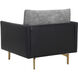 Ashi Nash Zebra / Coal Black Armchair